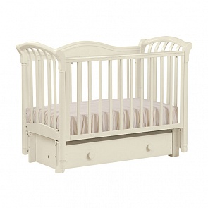 Кровать детская БИ 10.3 Азалия маятник продольный, слоновая кость (Лель, LIEL_БИ 10.3_слоновая кость)